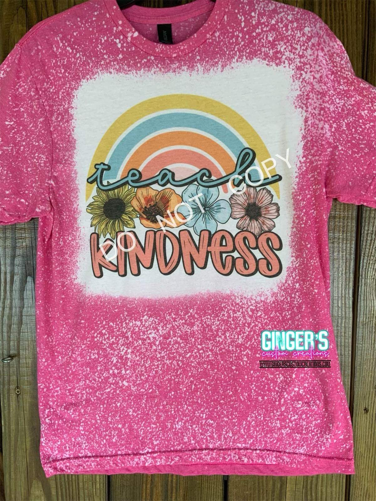 TEACH KINDNESS- BLEACHED SHORT SLEEVE