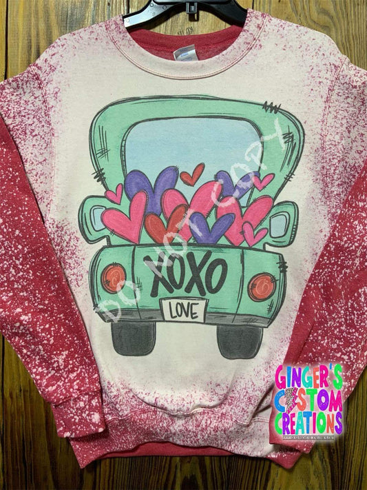 XOXO LOVE TRUCK CREWNECK