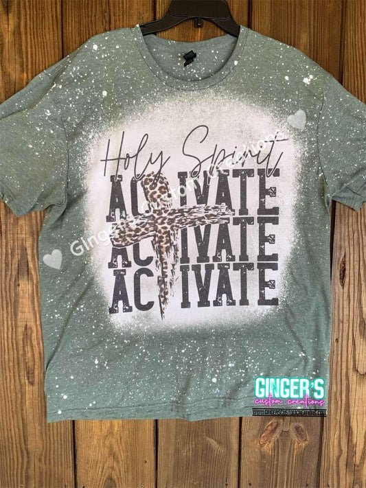 HOLY SPIRIT ACTIVATE - BLEACHED SHORT SLEEVE