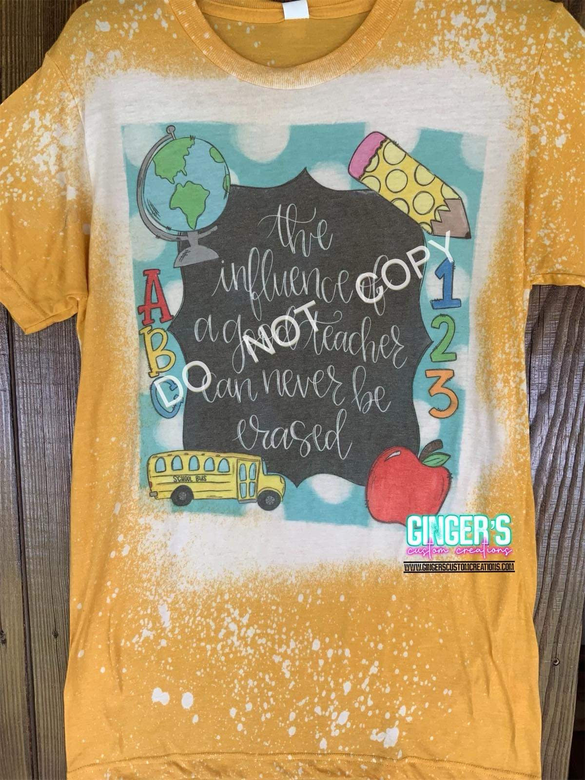 THE INFLUENCE OF A GOOD TEACHER- BLEACHED SHORT SLEEVE